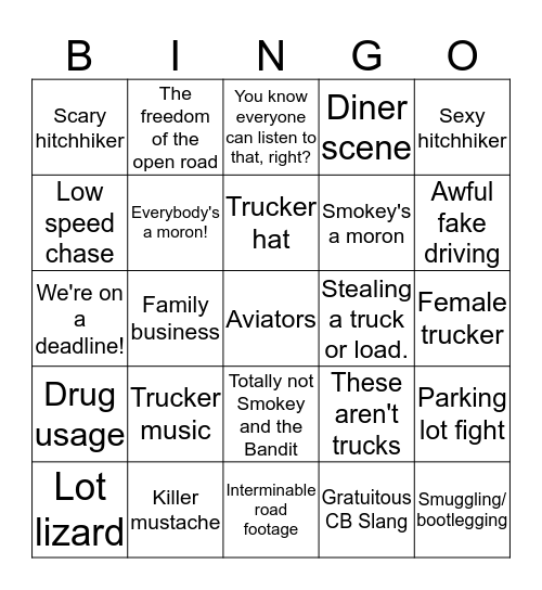 TRUKO Bingo Card