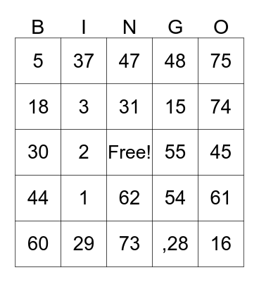 Sister time Bingo Card