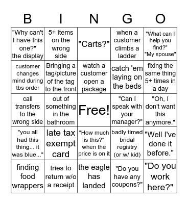BBB Bingo Card