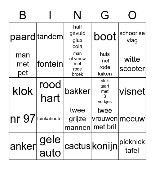 Foto-bingo Card