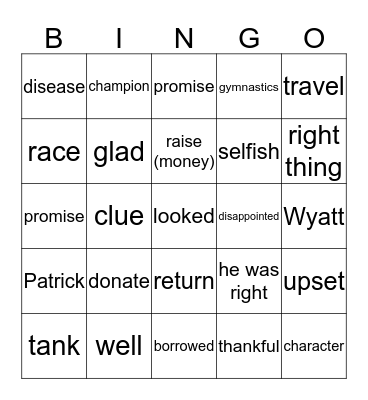 semmul unit 1 & 2 Bingo Card