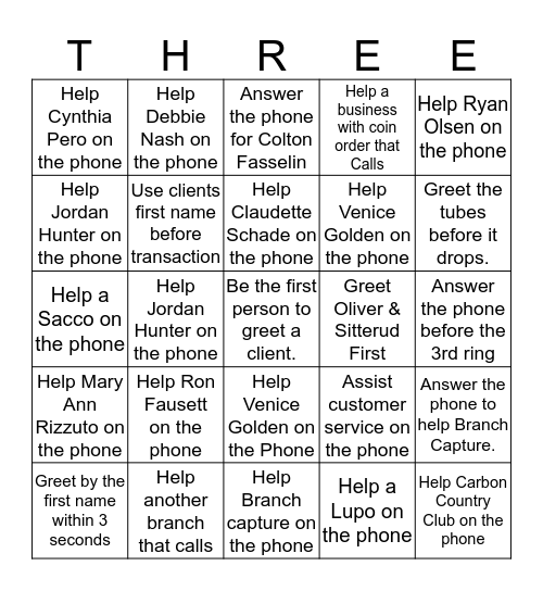 Within 3!!! (3 seconds, 3 rings) Bingo Card