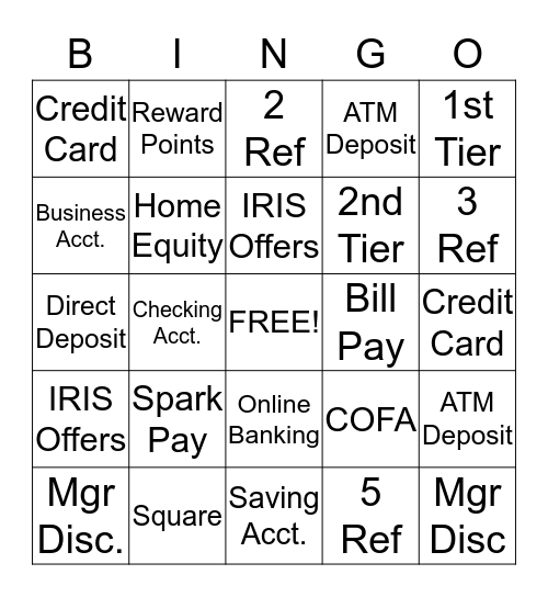 BURBANK Bingo Card