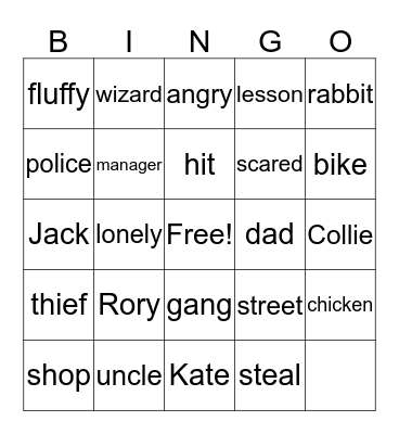 The Gang Bingo Card