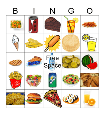 Buffet Bingo Card