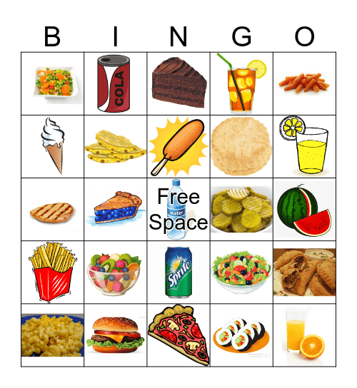 Buffet Bingo Card