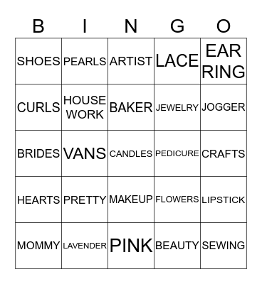 SHIER REUNION WOMEN Bingo Card