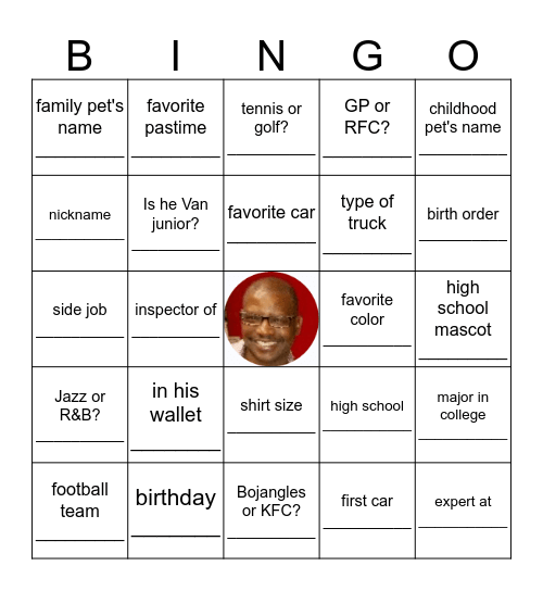 Happy Birthday Bingo Card