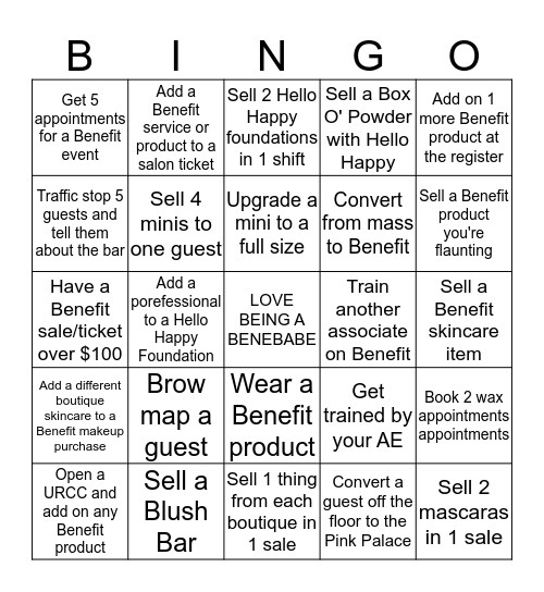 Laughter (& BINGO) is the best cosmetic Bingo Card