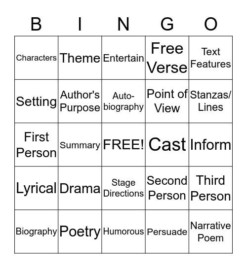 Candy Corn Bingo Card