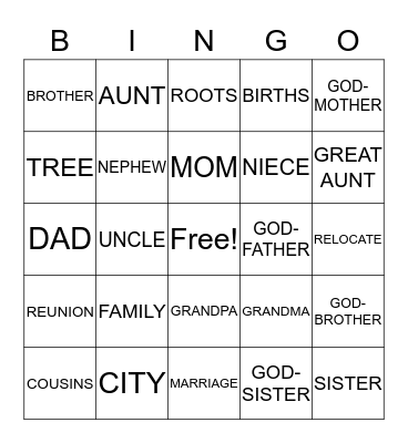 MEET and GREET Bingo Card