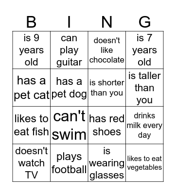 Find Someone Who... Bingo Card