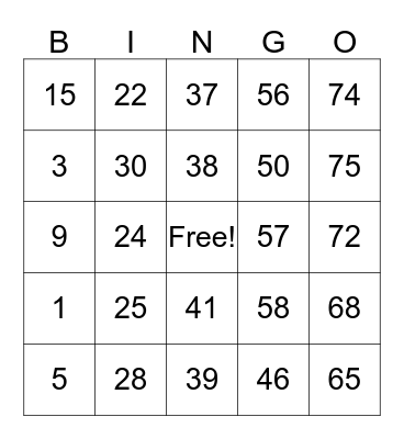 AT&T Time and Material and C3 Bingo Card