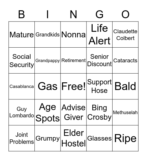 Mary's Birthday Bingo 3 Bingo Card