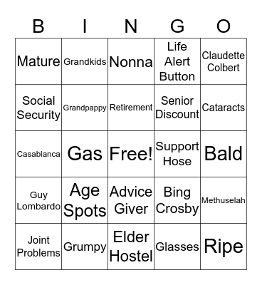 Mary's Birthday Bingo 3 Bingo Card