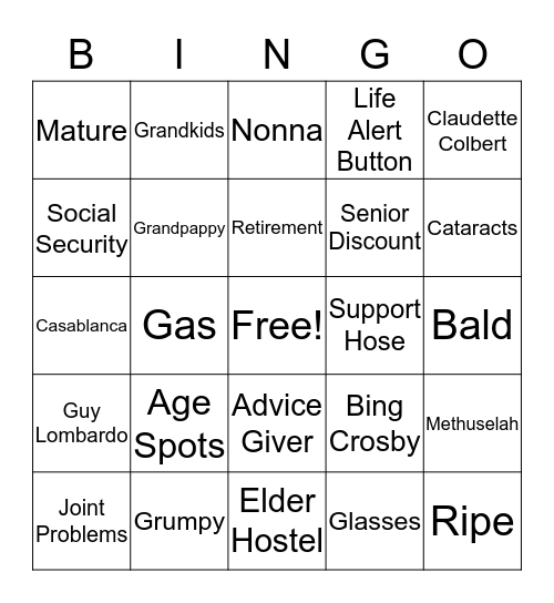 Mary's Birthday Bingo 3 Bingo Card