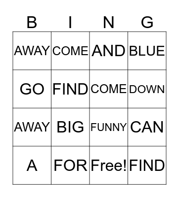 SIGHT WORDS LIST 1 AND 2 Bingo Card