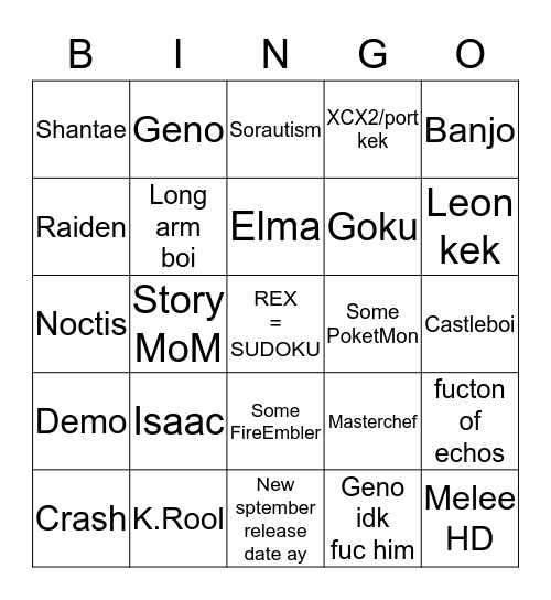 Shingo Bingo 2.0.0 Bingo Card