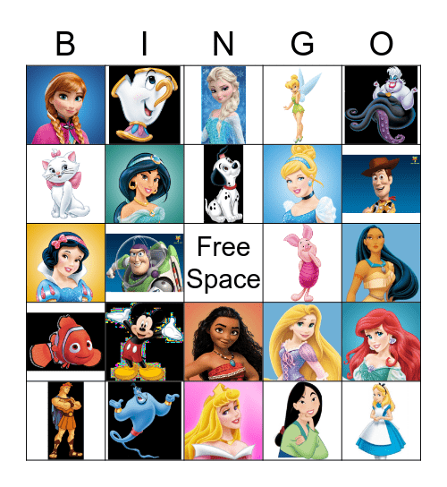 Disney Bingo! Bingo Card