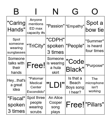 LDI BINGO Card