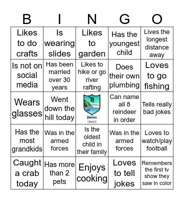 Find someone who... Bingo Card
