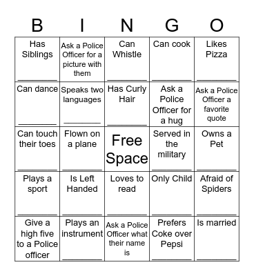 Serve and Connect - Breaking the Ice Bingo Card