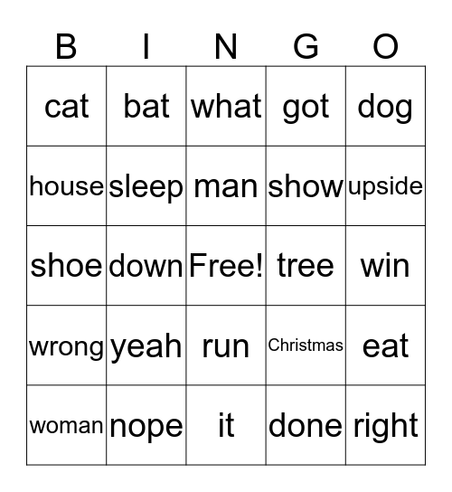 Yo! Let's Go! Bingo Card