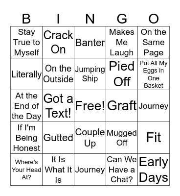 Love Island 2 Bingo Card