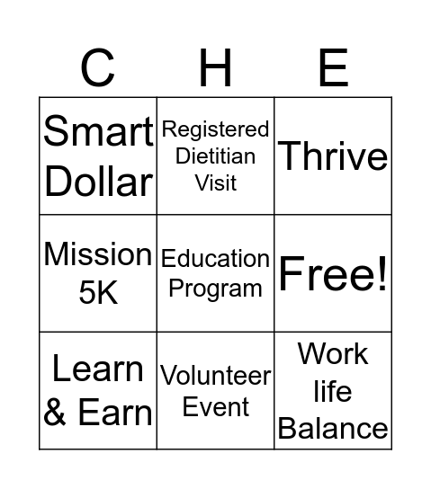 Your WHOLE Life Bingo Card