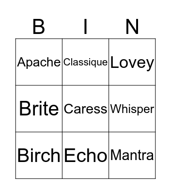 Bling Bingo Card