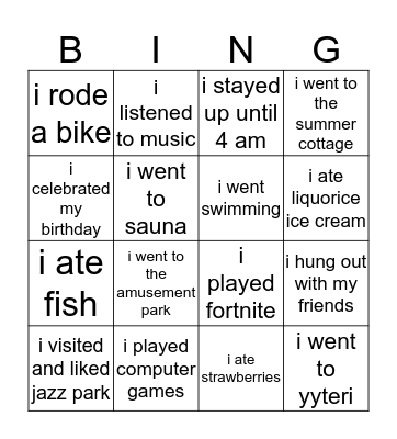 Dem Binko Bingo Card