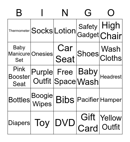 Little Pumpkin Bingo Card