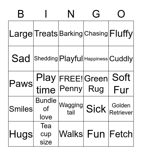 Penny Bingo Card