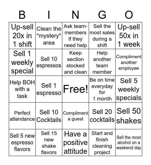 CD monthly Bingo Card