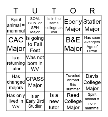 MindFit Bingo Card