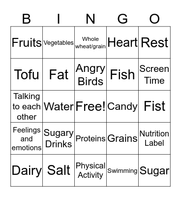 iStartSmart Bingo Card