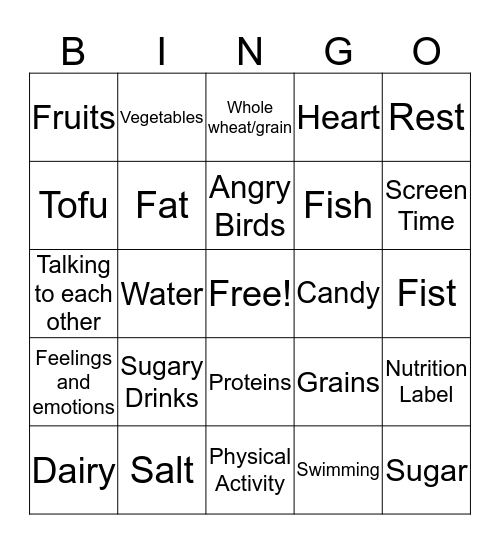 iStartSmart Bingo Card