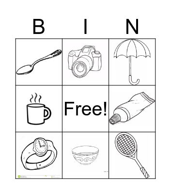 日用品 Bingo Card