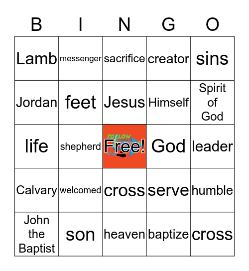 Follow the Leader - John 1:28–51 Bingo Card