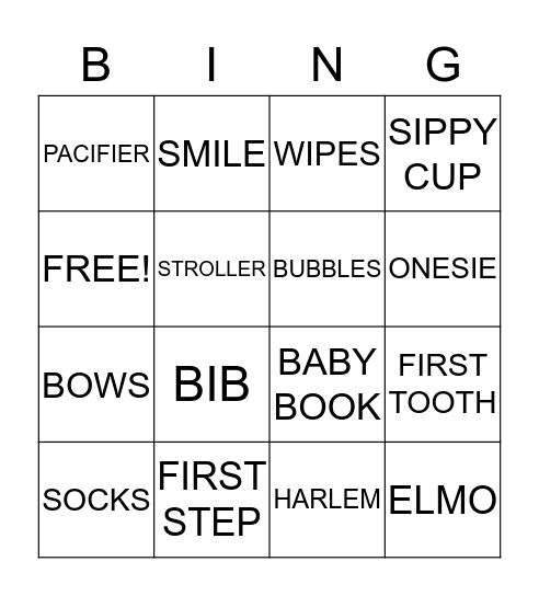 HARLEM'S BIRTHDAY BINGO Card