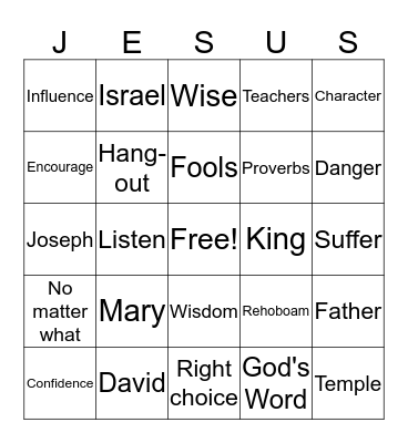 Pick Your Fiends Wisely Bingo Card