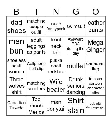 Social Bingo Card