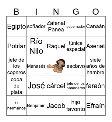 La Vida de José Bingo Card