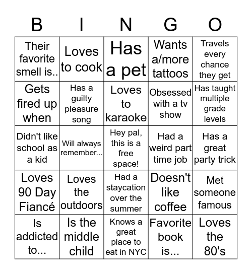 AFCHES  Bingo Card