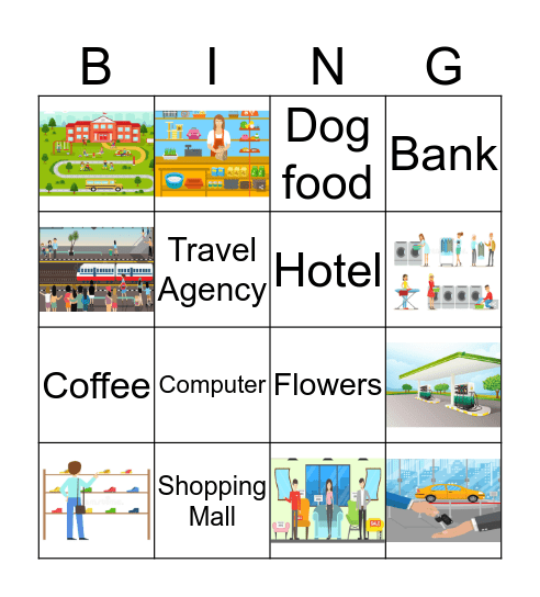 Goods and Services  Bingo Card