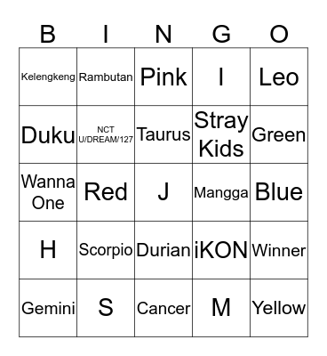 솜솜 Bingo Card