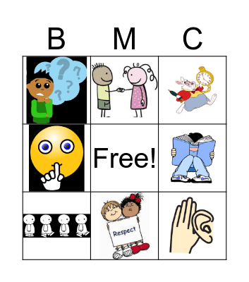 K-1 Library Orientation Bingo Card