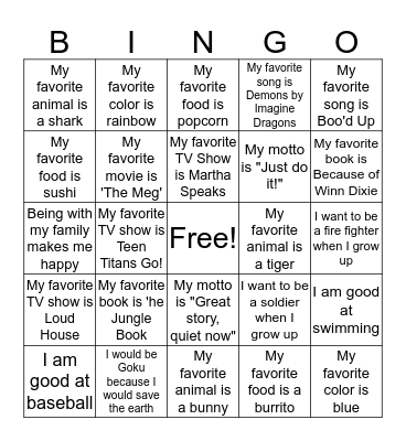 Human Bingo: 4th Grade Edition!  Bingo Card