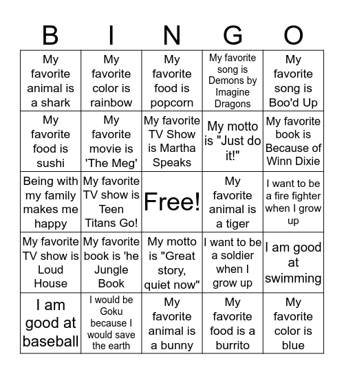Human Bingo: 4th Grade Edition!  Bingo Card