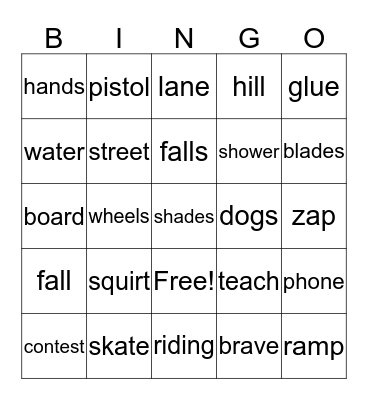 BossSkateers Bingo Card